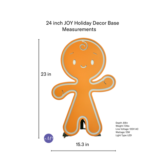 Gingerbread Outdoor Decor 24 Inch
