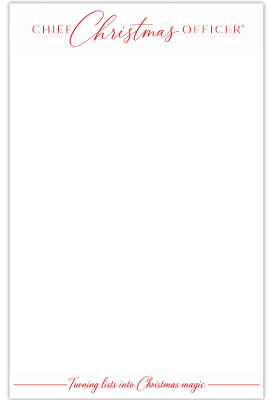 Chief Christmas Officer Notepad 5.5" x 8.5"