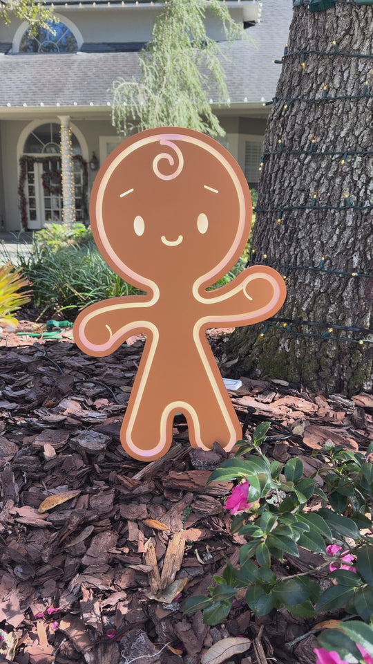 Gingerbread Outdoor Decor 30 Inch